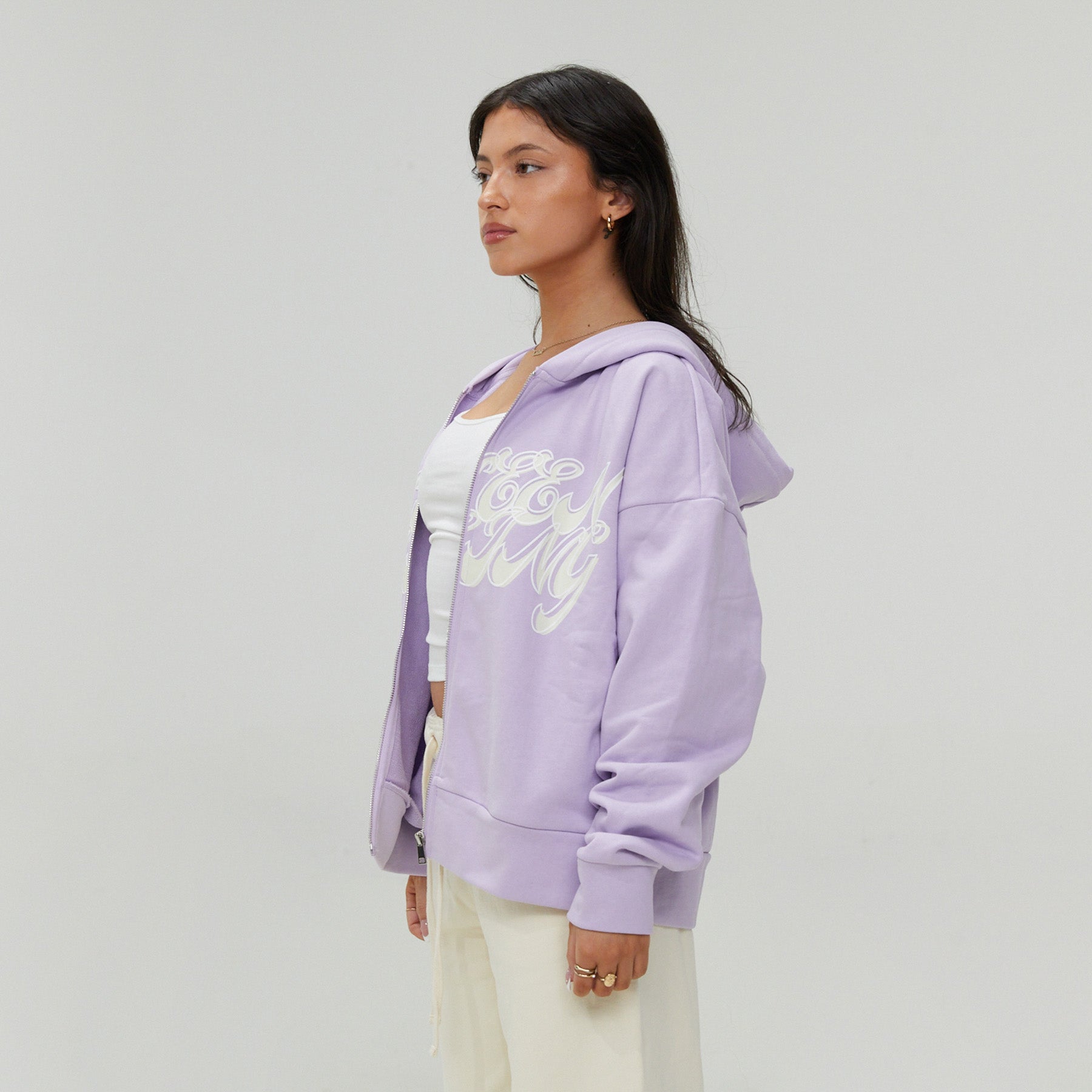 SCRIPT LOGO ZIP HOODIE