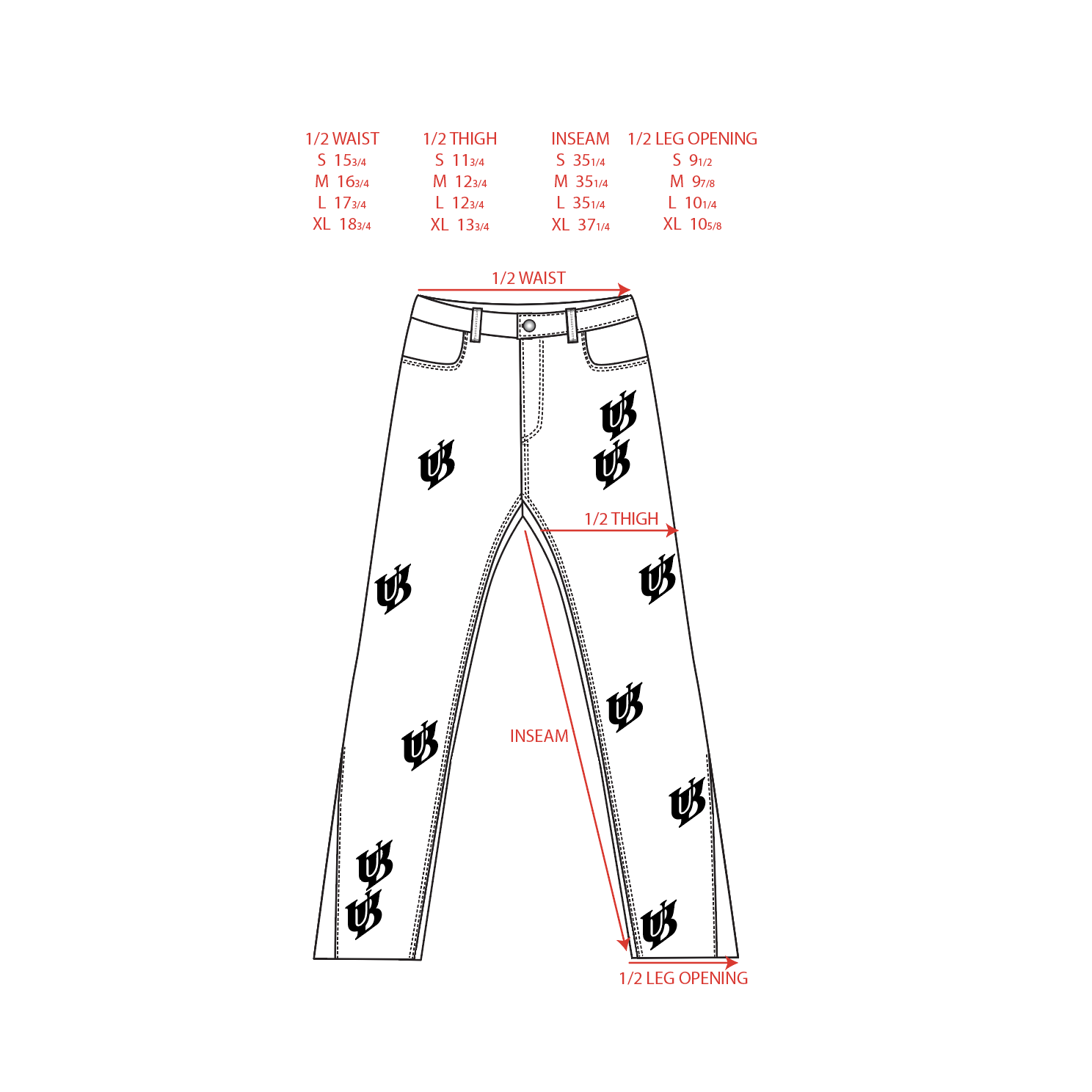UB PATCH LEATHER PANTS